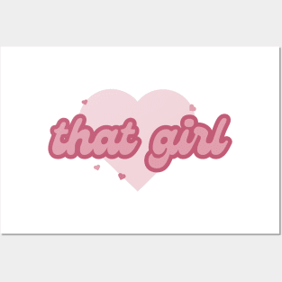 'that girl' print Posters and Art